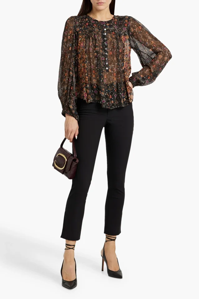 Isabel Marant Lovida Cotton-Blend Slim-Leg Pants, photo 2 of 4 from THE OUTNET