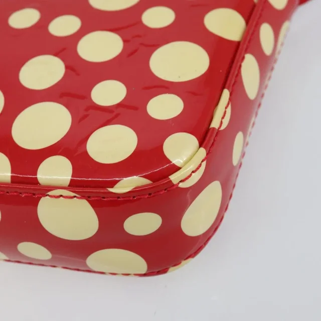 Louis Vuitton Pochette Accessoires Yayoi Kusama Painted Dots Monogram Vernis Red Patent_leather Bag in Red Patent leather from HEWI, photo 9 of 23