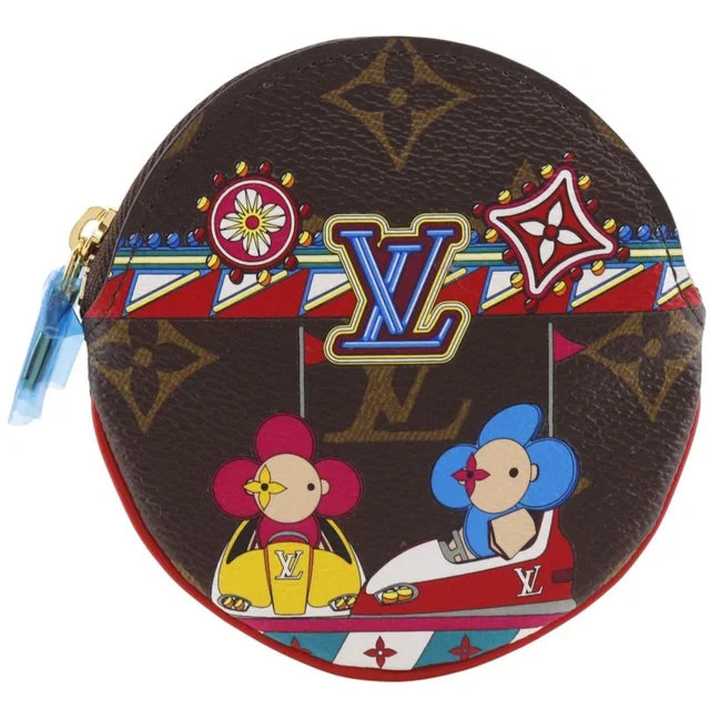 Louis Vuitton Porte Monnaie Rond Vivienne Limited Edition Monogram Canvas Brown in Brown Coated canvas from The Reluxe