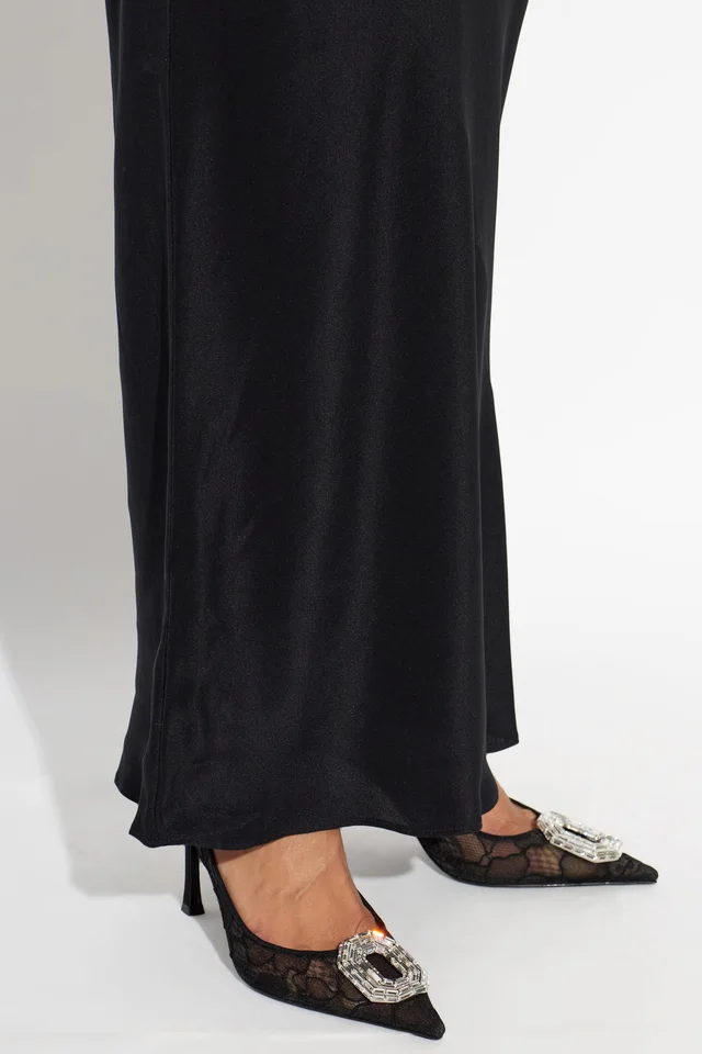 Amina Muaddi Camellia Crystal-Buckle High-Heeled Shoes, photo 4 of 5 from SENSER