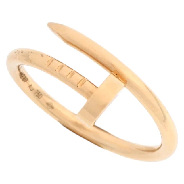 Cartier 18K Juste un Clou Ring SM #53 Pink Gold in Pink from VINTAGE QOO TOKYO