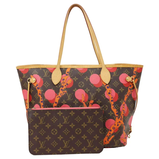 Louis Vuitton Neverfull MM Grenade Ramages Monogram Canvas Tote Bag Brown in Brown Coated canvas from Dallas Designer Handbags