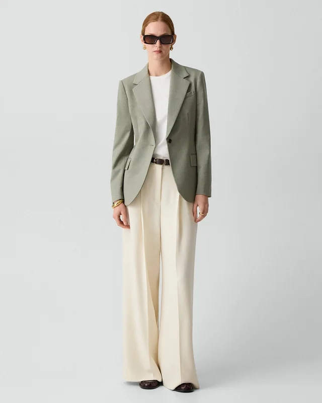Theory Lynnia Blazer in Wool Gabardine, photo 6 of 7 from Theory
