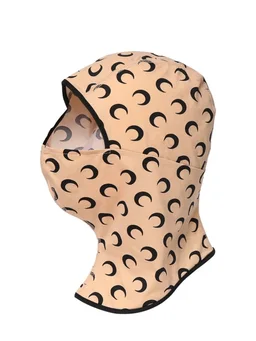 Marine Serre Beanie hat with graphic print in 88% Recycled Polyamide, 12% Elastane, photo 3 of 4 from LUISAVIAROMA