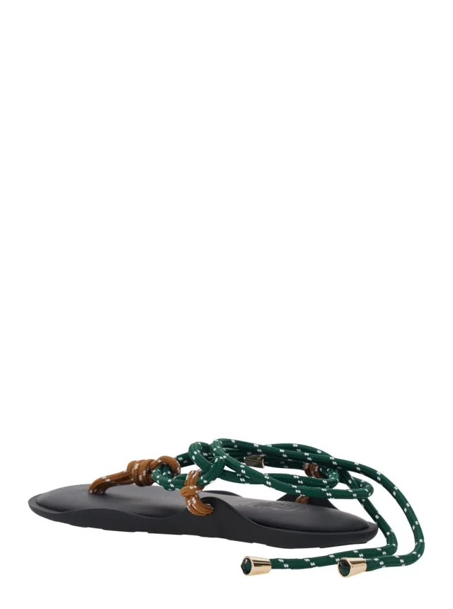 FLOWZE 'Flo' Multicolor Sandals with Straps and Ankle Strap in Leather Women in Multicolor 50% Rubber 20% Leather 15% Polyurethane 15% Polyester 10% Cellulose, photo 5 of 8 from Gaudenzi Boutique