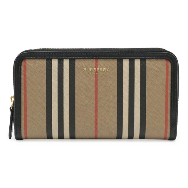 Burberry Elmore Leather Long Zipper Wallet in Leather from LuxUness