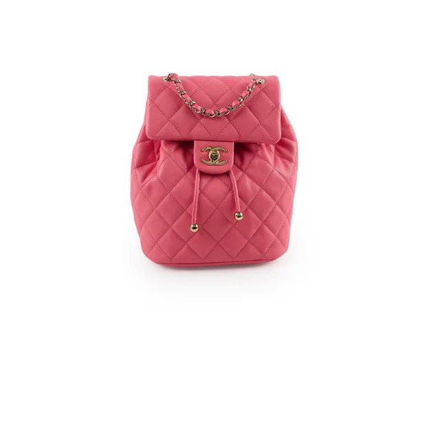 Chanel Caviar Small Urban Spirit Backpack Pink Microchipped 2024 in Pink Caviar leather from The Purse Affair