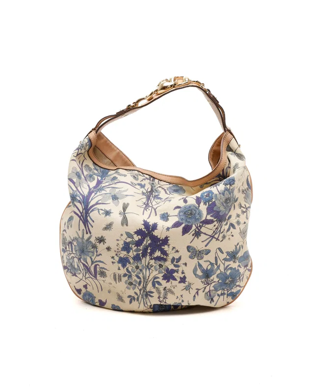 Gucci Flora Wave Hobo Bag in Canvas from A Retro Tale