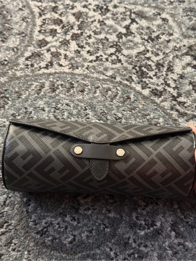 Fendi Black Fold-Over Monogram Case in black|gray from Poshmark