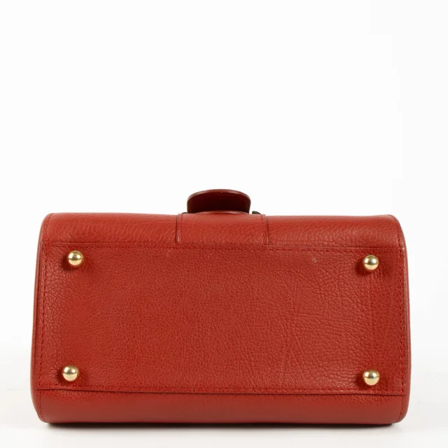 Delvaux Scarlet Red Metal Glam Brillant Mini Bag in Red Leather from Labellov, photo 5 of 5