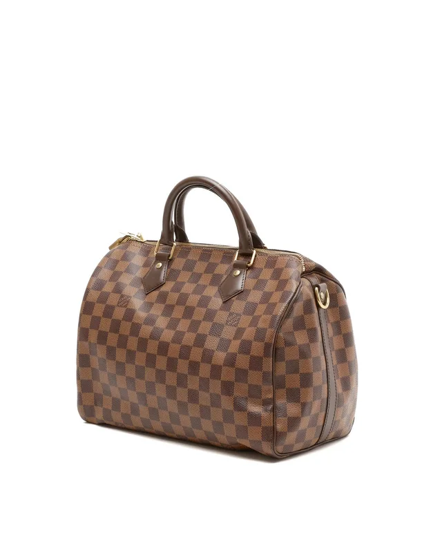 Louis Vuitton Damier Ebene Speedy Bandoulière 30 Bag in Brown from A Retro Tale, photo 2 of 9