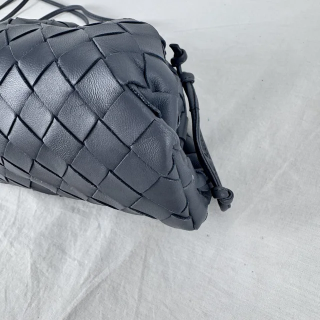 Bottega Veneta Mini Pouch On Strap Bag in intrecciato leather from Reowned, photo 5 of 9
