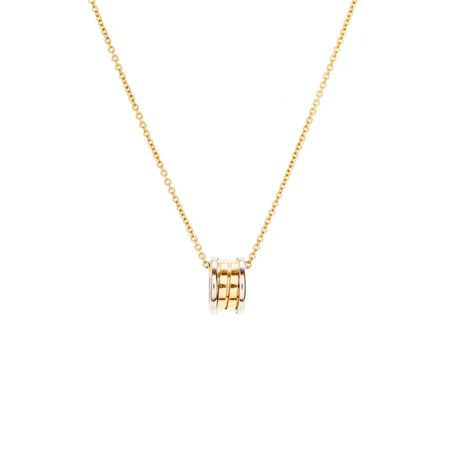Bvlgari B.zero1 Perfect Mistake Pendant Necklace Pink Gold, White Gold in White from EMIER