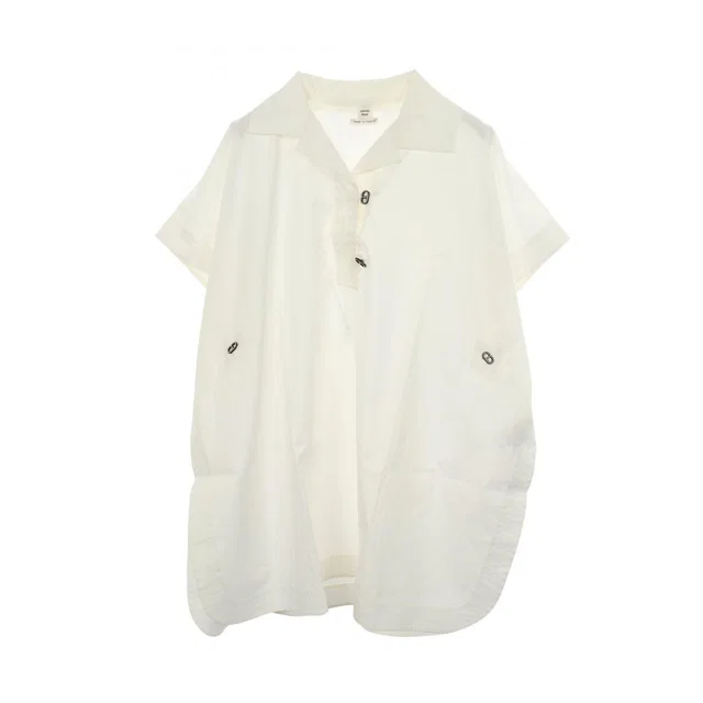 Hermès Chaine D'Ancre Pullover White Cotton Shirt Sweater in White from The Reluxe