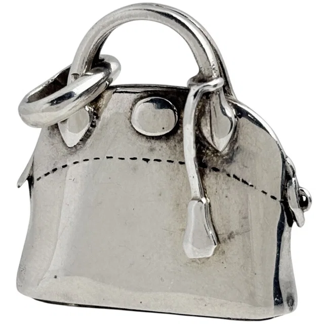 Hermès Pendant Bolide Motif Pill Case 925 Sterling Silver in Silver from The Reluxe