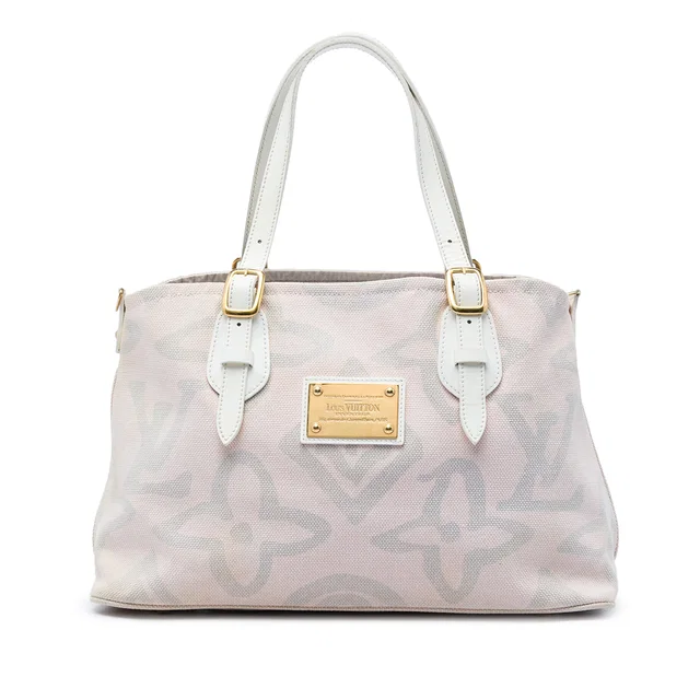 Pink Louis Vuitton Monogram Tahitienne Cabas PM Tote Bag in Pink Canvas from Designer Revival
