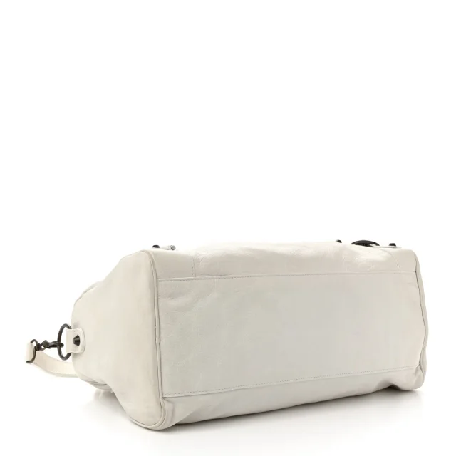 Balenciaga Agneau Classic Hardware Twiggy White in White Lambskin from FASHIONPHILE, photo 5 of 12