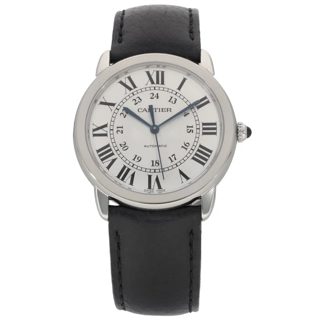 Ronde Solo De Cartier WSRN0021 36mm Stainless Steel Watch in Leather from H&T