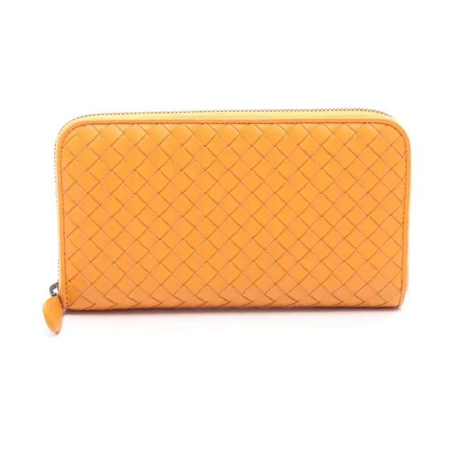 Bottega Veneta Intrecciato Leather Long Zip Wallet in Woven leather from LuxUness