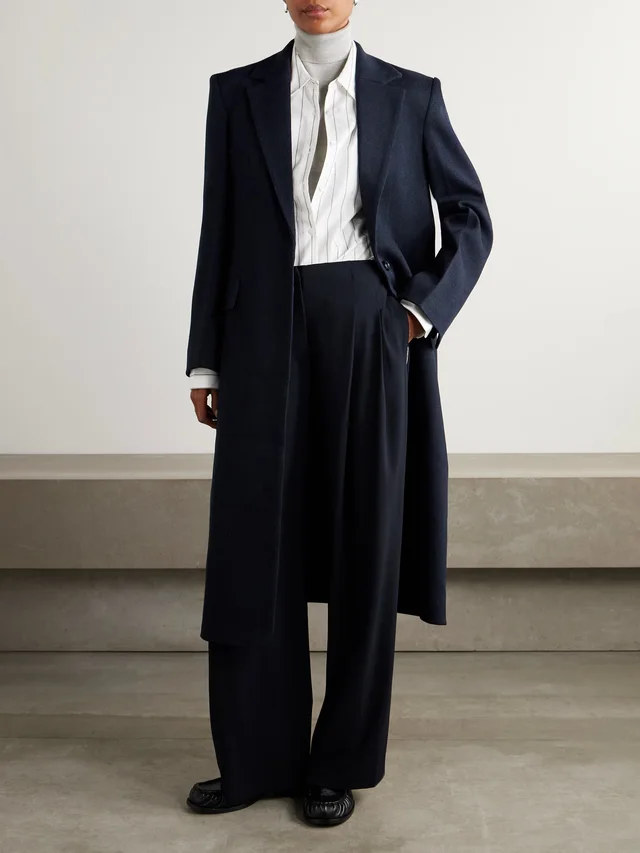 TWP Mattie wool-blend twill coat in Blue, photo 2 of 2 from NET-A-PORTER (Canada)