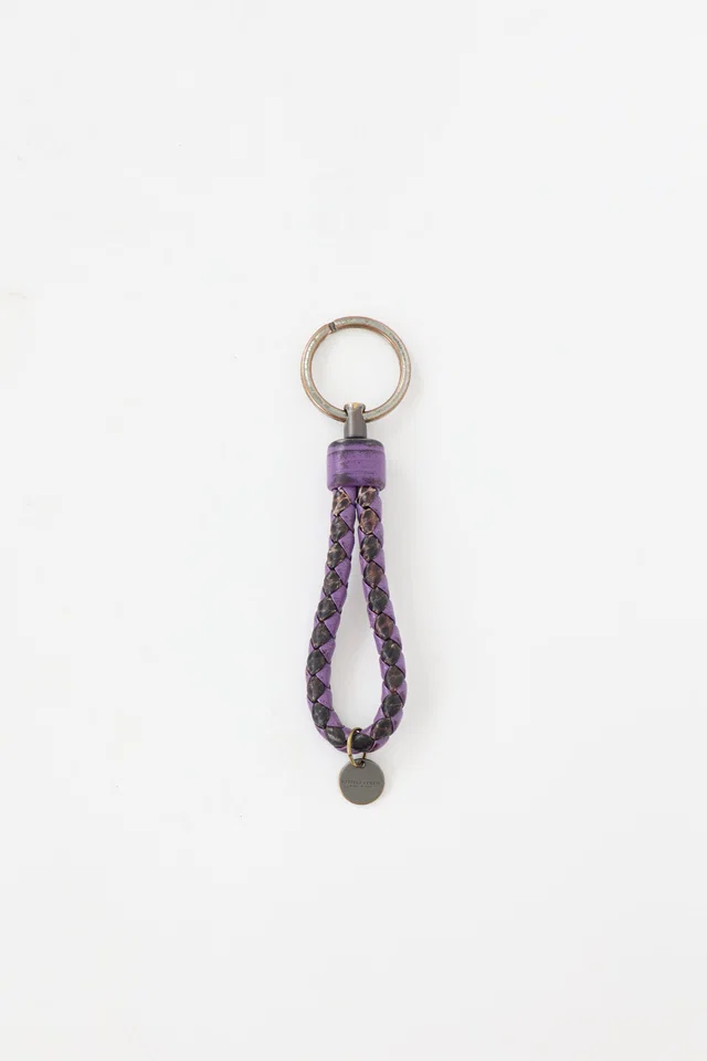 Bottega Veneta Intrecciato Leather Keychain in Woven leather from VSP Consignment
