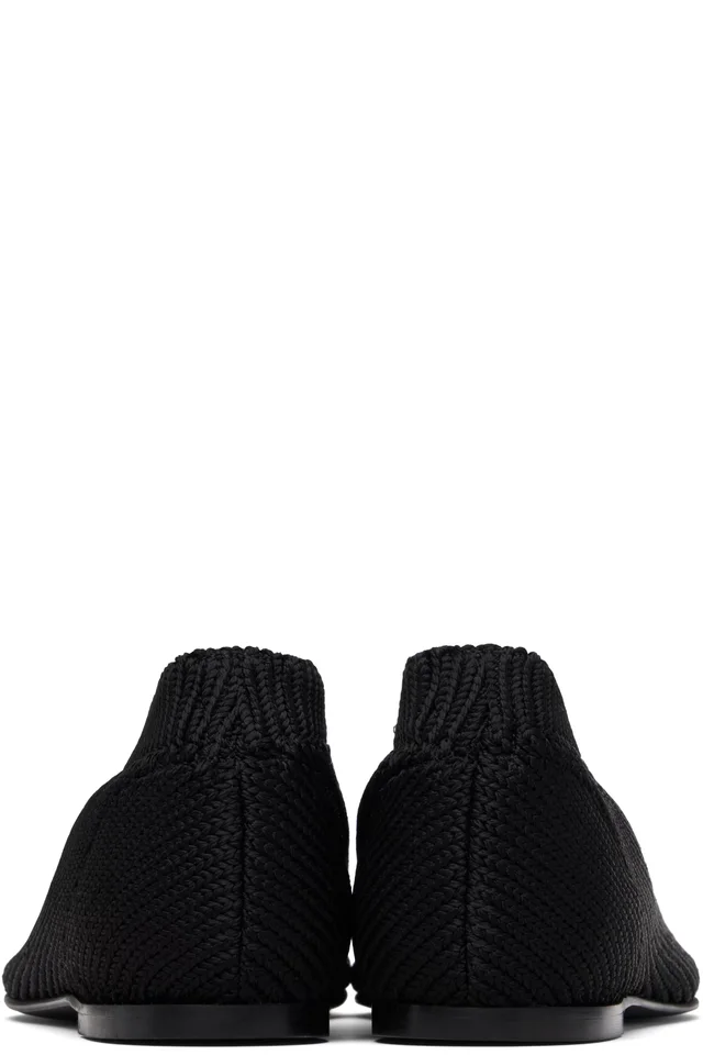 Proenza Schouler Black Glove Knit Loafers, photo 2 of 5 from SSENSE