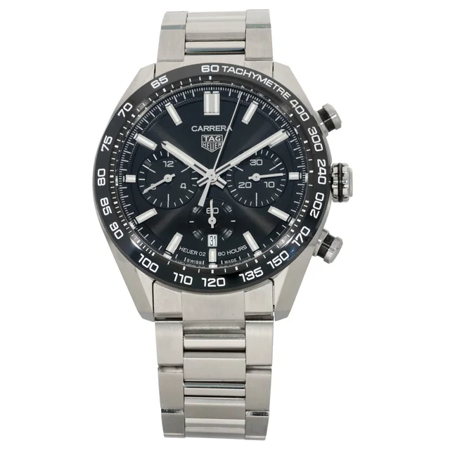 TAG Heuer Carrera CBN2A1B 44mm Stainless Steel Watch from H&T