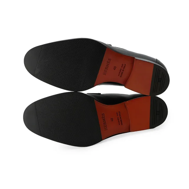 Hermès Mocassins Honore BlackH232903ZA02395 Calf Leather Size 40 in Calfskin from GALLERY RARE, photo 2 of 2