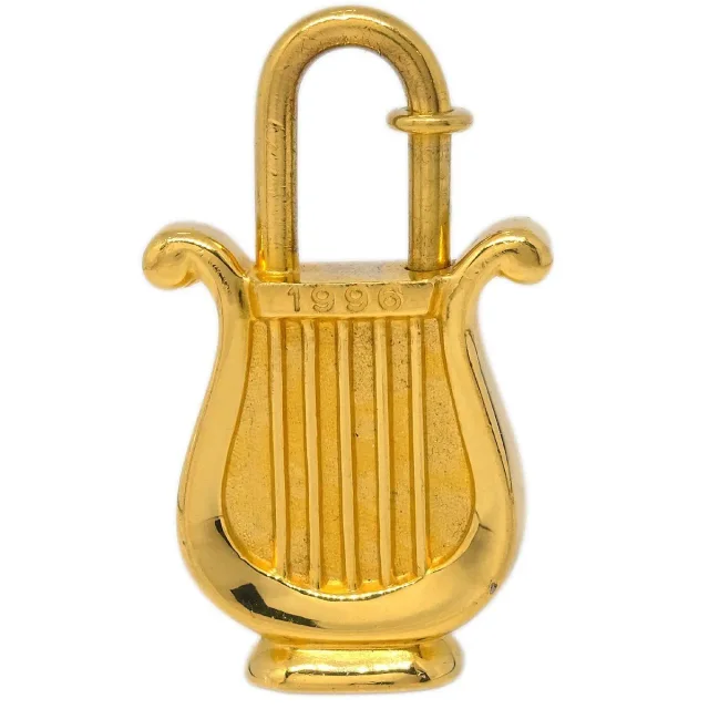 Hermès Harp Cadena Padlock 1996 Limited Metal Design Gold _plated Accessory in Gold from HEWI, photo 2 of 4