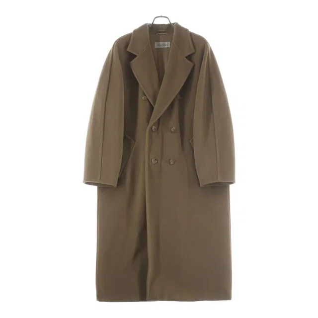 Max Mara Wool Double Breasted Icon Trench Coat Brown in Brown Wool from The Reluxe