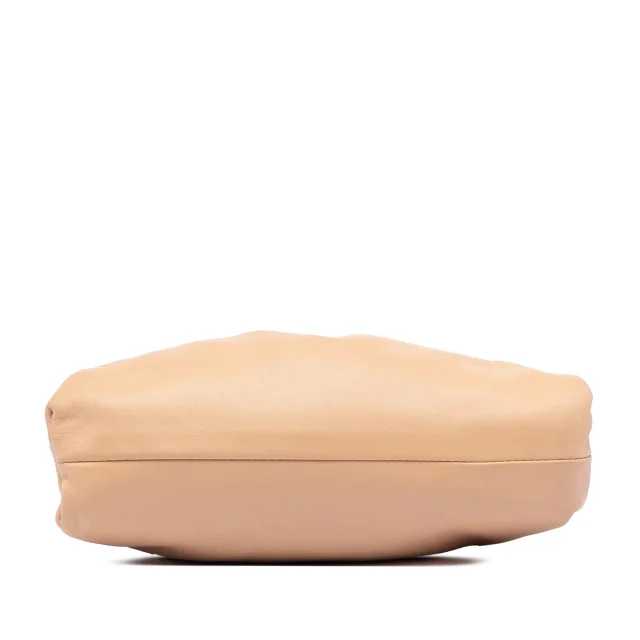Bottega Veneta Lambskin The Mini Pouch Crossbody in Beige Lambskin from Designer Revival, photo 3 of 7