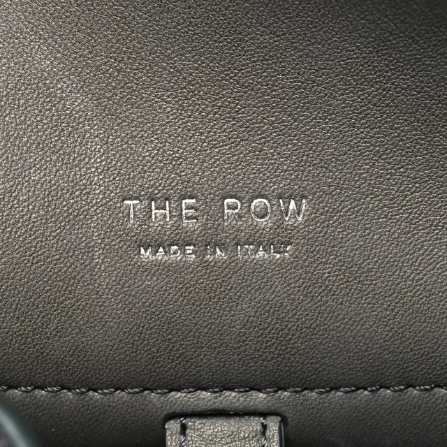 The Row Polished Saddle Calfskin Soft Margaux 10 Bag Koala Grey in Grey Calfskin from FASHIONPHILE, photo 6 of 9