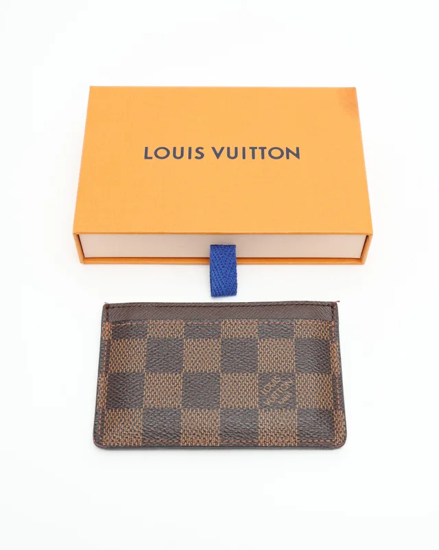 Louis Vuitton Damier Ebene Card Holder in Brown Canvas from A Retro Tale, photo 9 of 9