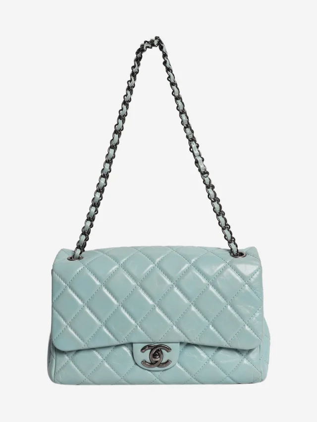 Chanel Duck egg 2014 lambskin quilted Coco Soft Flap bag from Sign of the Times