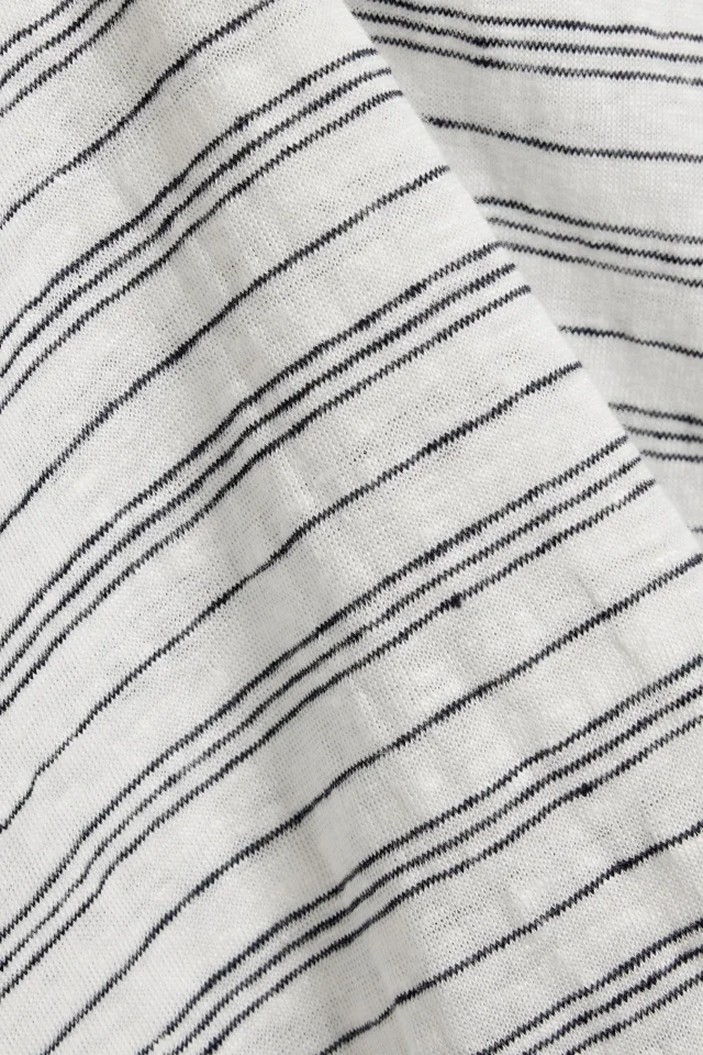 Frame Striped Linen-Jersey T-Shirt, photo 4 of 4 from THE OUTNET
