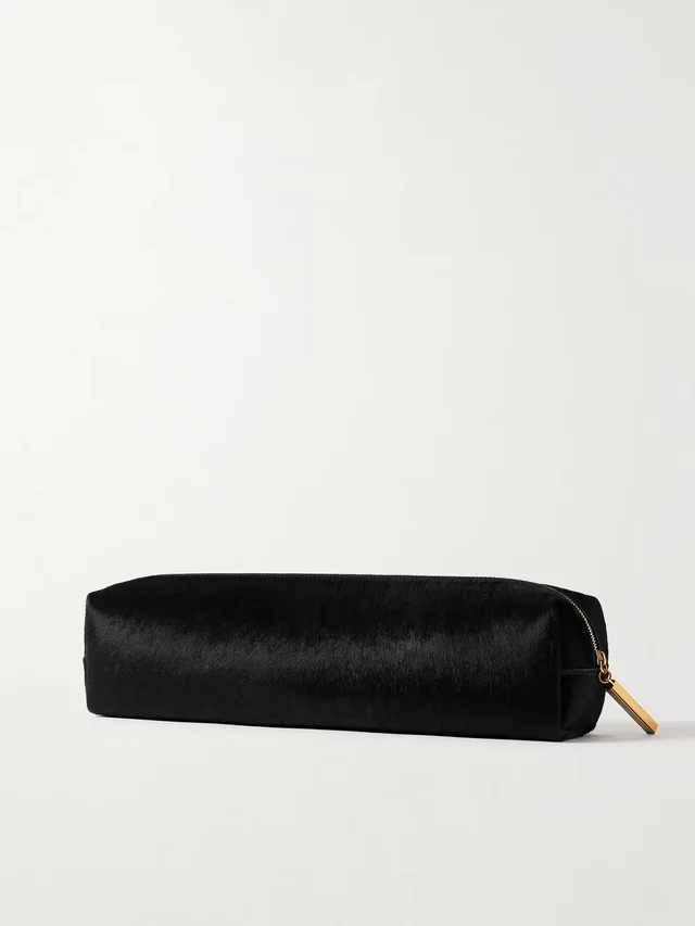 KHAITE Kye calf hair clutch - black - One Size in Black 100% Calf Leather, photo 3 of 5 from NET-A-PORTER (Canada)