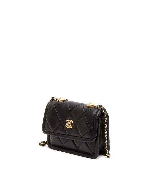 Chanel CC Mini Square Flap Bag in Leather from A Retro Tale, photo 2 of 9