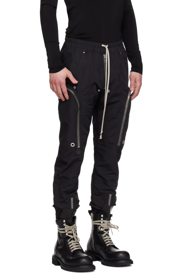 Rick Owens Black Temple Bauhaus Cargo Pants, photo 2 of 5 from SSENSE