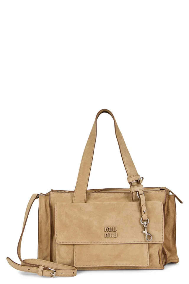 Miu Miu Calfskin Shoulder Bag — Beige in Beige Calfskin from HEWI