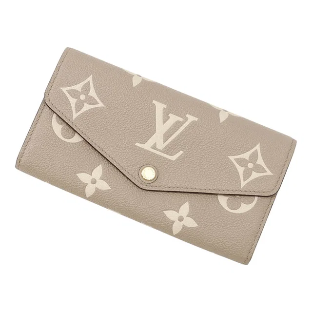 Louis Vuitton Portefeuille Sarah NM Tourterelle/ClaimM81049 Bicolor Monogram Empreinte Leather in Leather from GALLERY RARE