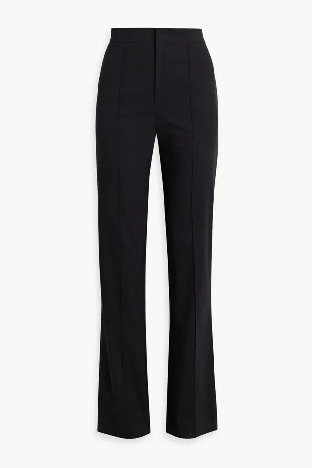 Isabel Marant Lelirok Cotton-Blend Ponte Straight-Leg Pants in Black from THE OUTNET, photo 1 of 1