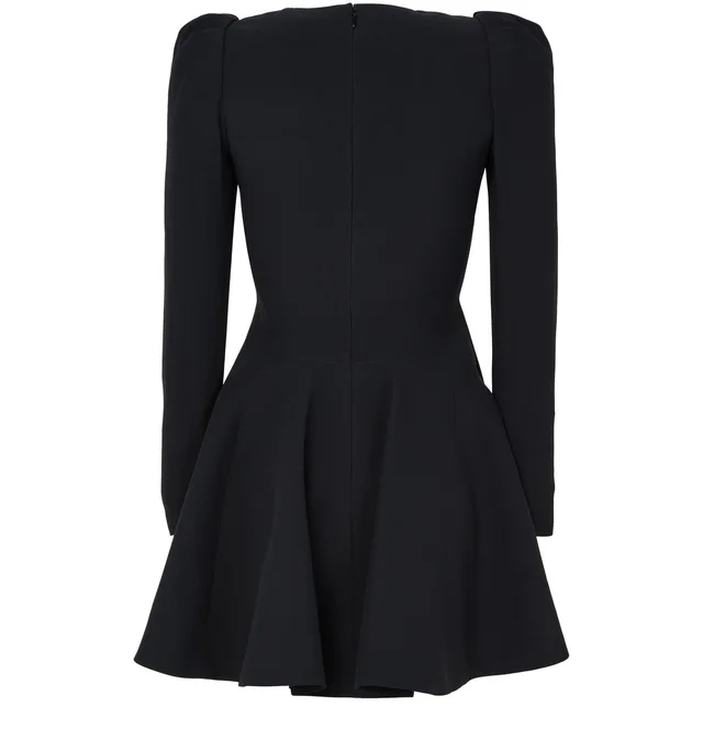 MCQUEEN Day mini dress in Black Acetate, silk, photo 3 of 6 from 24S (US)