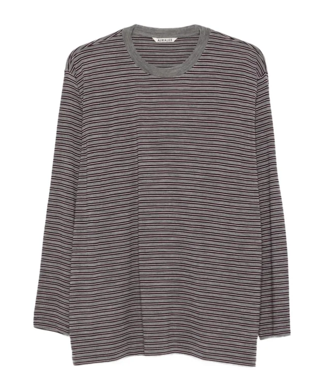 Auralee striped long-sleeve T-shirt from SENSER, photo 1 of 1