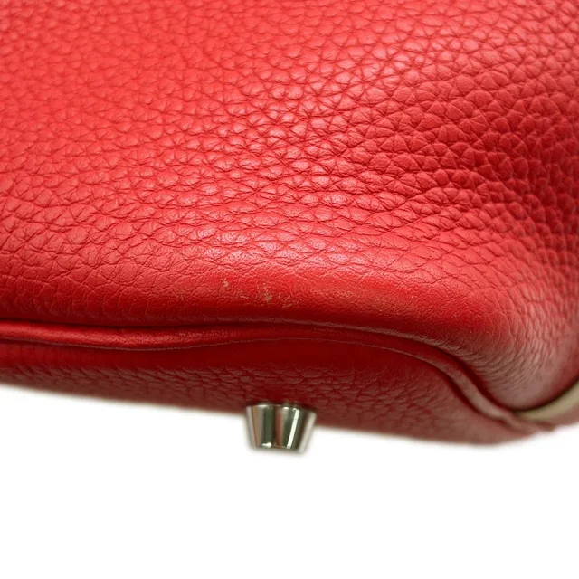Hermès Picotin Lock Touch Rouge Tomate/Rose Eglantine Taurillon Clemence Swift Leather Size MM in Red Clemence leather from GALLERY RARE, photo 8 of 12