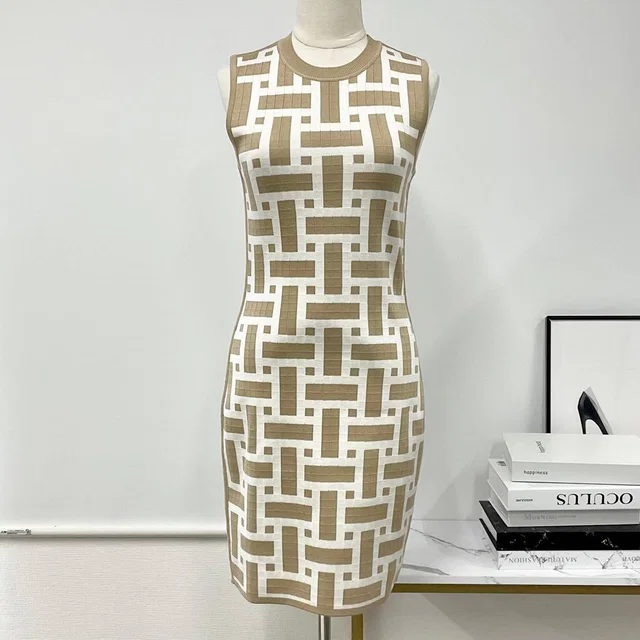 Hermès Dress Silk Mosaic Sleeveless in Silk from The Reluxe