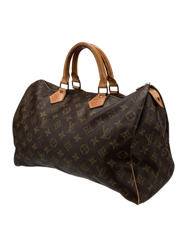 Louis Vuitton Top Handle handbags in Brown Coated canvas from The RealReal, photo 3 of 6