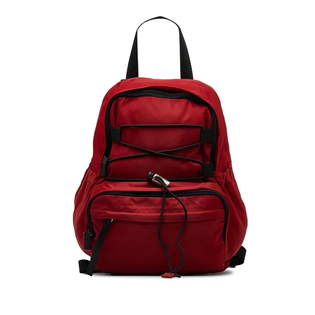 Red Prada Tessuto Backpack in Red Nylon from Designer Revival, photo 1 of 1