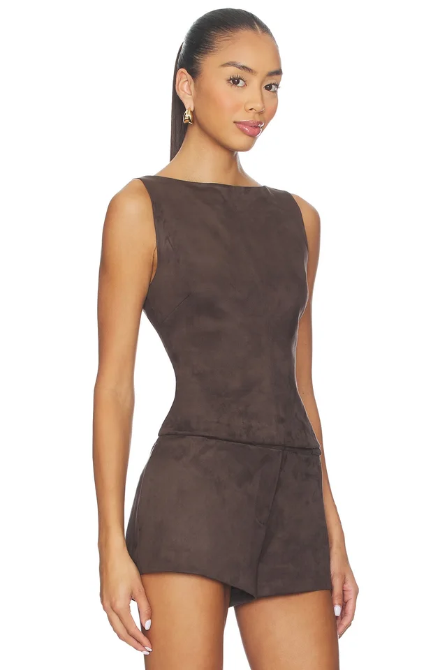 Tularosa Irene Top in Espresso Brown, photo 2 of 4 from REVOLVE (Canada)