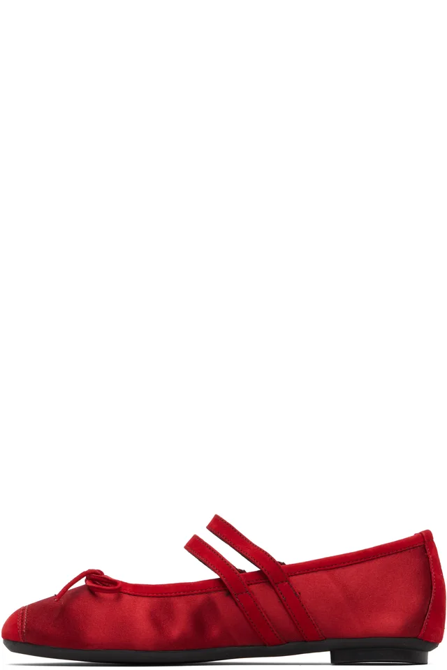 Hai Red Reqins Edition Hemily Ballerina Flats, photo 3 of 5 from SSENSE