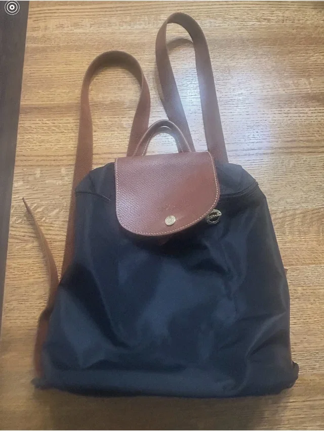 Longchamp Le Pliage Original Backpack in black|brown|red Nylon from Poshmark